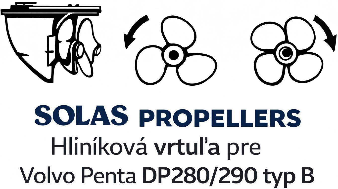 SOLAS PROPELLERS Hliníková vrtuľa pre Volvo Penta DP280_290 typ B_1